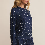 Dawn Hearts Lounge Top