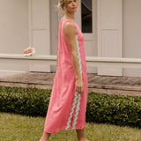 Zalia Side Stripe Maxi Dress