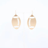 Gold Football Earrings