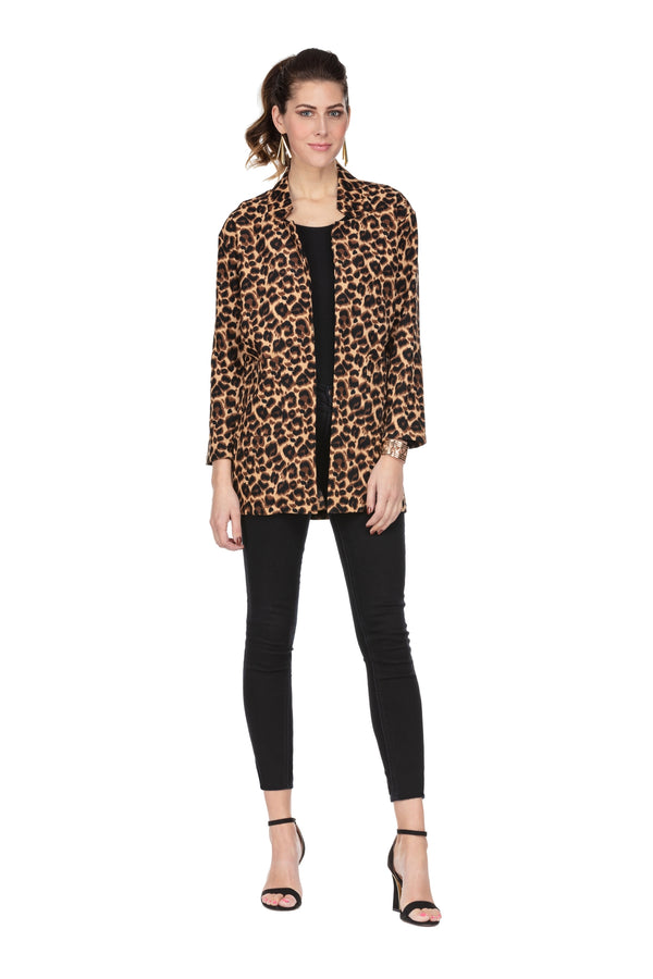 Leopard Open Coat