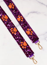Tiger Paw Sequin Crossbody Strap