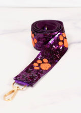 Tiger Paw Sequin Crossbody Strap