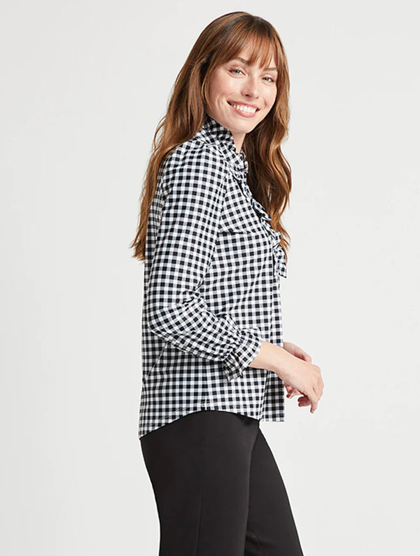Wren Top | Black Gingham