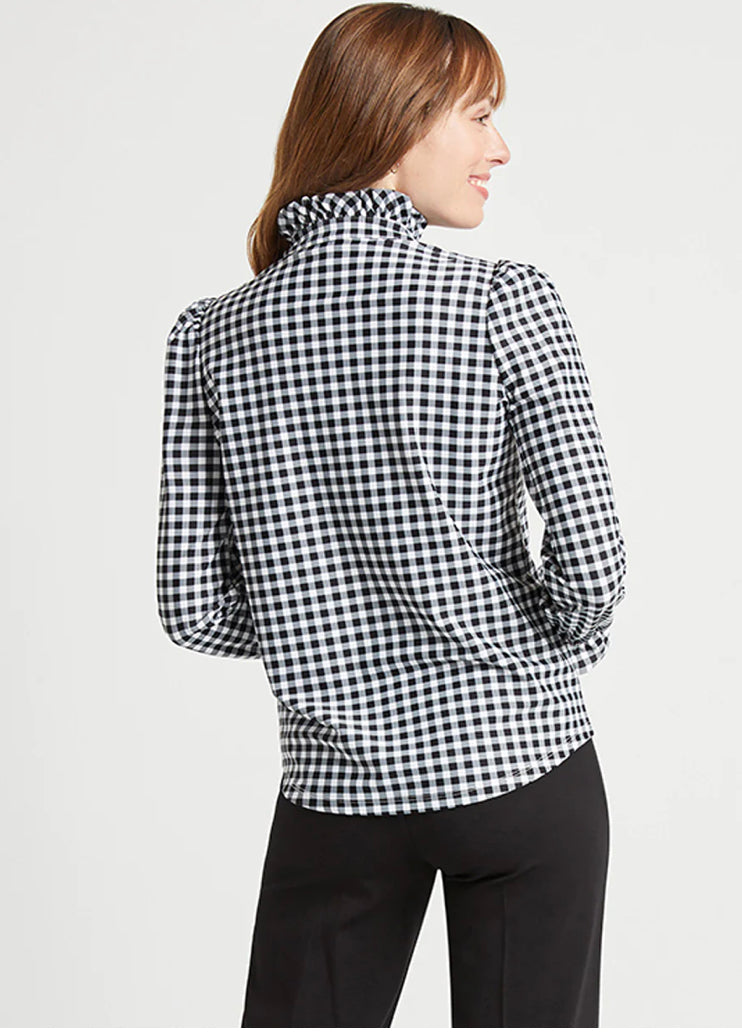 Wren Top | Black Gingham
