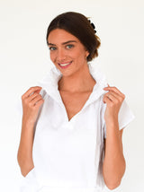Vicki Short Sleeve Top | White